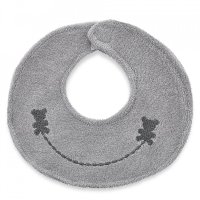 Baveta BabyJem cu broderie Teddy Gri - 6