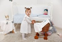Lenjerie pat copii 3 piese Baby Bear albastru KidsDecor din bumbac 70x110 cm 75x100 cm - 3