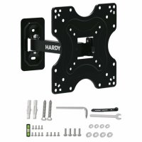 Suport de Perete 3mk Hardy SlimGrip pentru Televizoare de 14-42 inch, Capacitate 20 Kg, Negru - 1