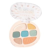 Paleta Fard Pleoape Ushas, 7 Nuante de Verde, Model 05 - 1