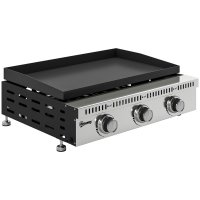 Gratar pe Gaz Outsunny Portabil pentru Masa, cu Tava pentru Grasime, Negru | Aosom Romania - 1
