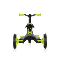 Tricicleta pentru copii Globber Explorer 4 in 1 Verde cu control parental, de la 10 luni, parasolar anti UV ajustabil, suport de picioare detasabil, scaun ajustabil pe inaltime - 5