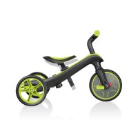 Tricicleta pentru copii Globber Explorer 4 in 1 Verde cu control parental, de la 10 luni, parasolar anti UV ajustabil, suport de picioare detasabil, scaun ajustabil pe inaltime - 10