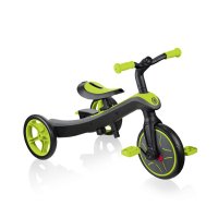 Tricicleta pentru copii Globber Explorer 4 in 1 Verde cu control parental, de la 10 luni, parasolar anti UV ajustabil, suport de picioare detasabil, scaun ajustabil pe inaltime - 12