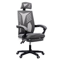Scaun de gaming OFF 427 gri cu suport pentru picioare - 1