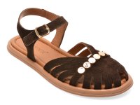 Sandale GRYXX maro, 203M903, din piele intoarsa - 1