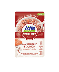 Hrana Umeda Pisici, Life Natural Sterilizat Mousse Somon si Quinoa, 70 g - 1