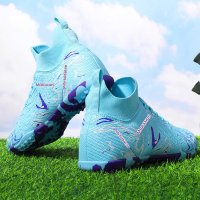 Ghete de fotbal MBrands, 8.3 cu glezna pentru teren sintetic, culoare turcoaz - 9
