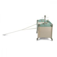 Patut pliabil de calatorie 3in1 Cangaroo Indiana Mint cu 2 nivele si accesorii complete - 2