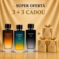 Luxury Trio Parfumuri pentru Barbati: Scandal King, Shadow, Tobacco + 3 Cadou - 1