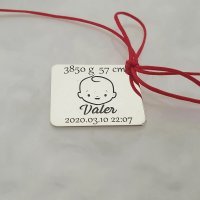Placuta Personalizata Botez din Argint 925 - 1
