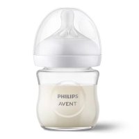 Biberon din sticla Philips Avent Natural Response, 120 ml, Fara BPA, Anticolici, Alb, 0 luni+ - 1