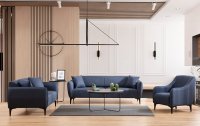 Canapea 2 locuri Naura Bleumarin 185x55 cm - 2