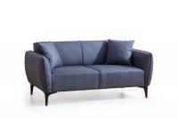 Canapea 2 locuri Naura Bleumarin 185x55 cm - 4