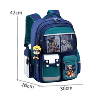 Ghiozdan Scoala, Ergonomic pentru copii - Ultra usor, Compartimente multiple, Rucsac Capacitate Mare, Protectie Spate - 2