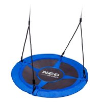 Leagan tip cuib pentru copii XXL 95 cm,cadru din otel,husa impermeabila si rezistenta din material Oxford 600D,greutate suportata 150 kg Neo-Sport Albastru - 6