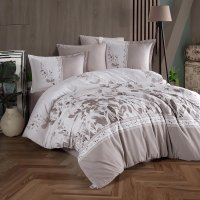 Lenjerie de pat king size Ranforce Falmari din bumbac 100% - 1