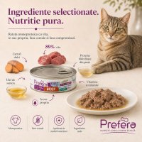 MPD Preferat, Dietă Veterinară pentru Pisici cu Vită, Conservă Monoproteică Fără Cereale, 85g - 5