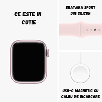 Smartwatch BIRAI XBO 9 PRO, 1.30" Full Touch, NFC, Apeluri, Sport, Ritm Cardiac, iOS/Android, Waterproof, Roz - 2