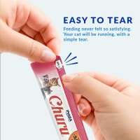 INABA Churu Creamy Senior, Ton, plic recompense fără cereale pisici senior, (piure), 56g - 5