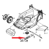 Cutit taiere iarba 34 cm, pentru masina electrica de tuns gazonul Ruris RXi3000 - 1