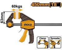 Presa de Fixare Rapida Tip F HQBC01603 – 63x450 mm, 60 kg Forta Strangere, Bara Metalica 5x18 mm, Clema Profesionala pentru Tamplarie - 3