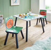 Set Ginger Home Dinosaur cu masuta si 2 scaunele din lemn pentru copii - 1