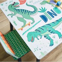 Set Ginger Home Dinosaur cu masuta si 2 scaunele din lemn pentru copii - 2