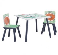 Set Ginger Home Dinosaur cu masuta si 2 scaunele din lemn pentru copii - 9