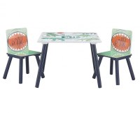 Set Ginger Home Dinosaur cu masuta si 2 scaunele din lemn pentru copii - 7