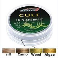 Fir Textil Climax Cult Huntersbraid Sinking Hooklink Weed Green, 20m (Rezistenta: 30 lbs) - 3