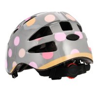 Casca pentru copii S 48-52 cm cu puncte roz - 3