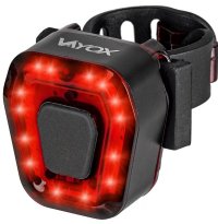 Stop bicicleta LED rosu cu incarcare USB, rezistent la apa, 100 lumeni - 5