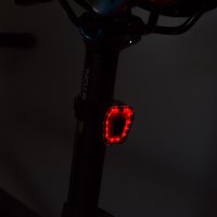 Stop bicicleta LED rosu cu incarcare USB, rezistent la apa, 100 lumeni - 3
