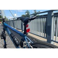Stop bicicleta LED rosu cu incarcare USB, rezistent la apa, 100 lumeni - 4