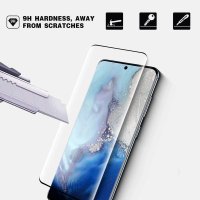 Folie de sticla, Samsung Galaxy S20 Plus, cu margini colorate negru - 3