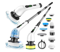 Perie Electrica Rotativa BA cu Maner Extensibil si 9 Capete Detasabile - 1