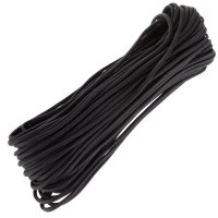 Sfoara paracord IdeallStore®, Adventure Survival, 30 metri, negru, 200 g - 2