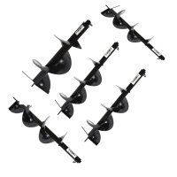 Set 5 x burghiu pamant 100/150/200/250/300mm/800mm, pentru motoburghiu, universal - 1