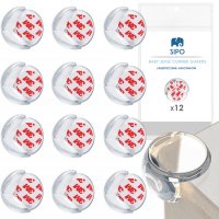 Set 12 coltare din silicon Sipo Baby Safety pentru protectie ridicata la colturile mobilei - 3