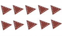 Discuri abrazive triunghiulare Scheppach 7903800605, granulatie 180, 10 bucati - 1