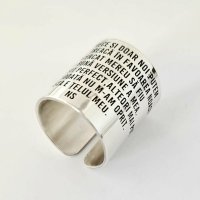 Inel Personalizat NS - Argint 925 - Colectia Victoriana - Latime 20 mm - 1