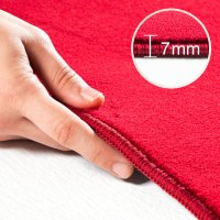 Covor Sky V1 Rosu 120x120cm - Design Modern si Confortabil - 5