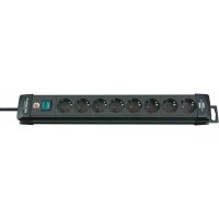 Brennenstuhl Prelungitor Premium-Line cu 8 Prize, 3m, Comutator On/Off (Negru) - 1