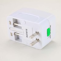 Adaptor incarcator universal de calatorie cu 2xUSB pentru EU, USA, UK, AUST, Alb - 7