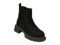 Ghete negre GRYXX 2730 din piele intoarsa pentru femei - 1