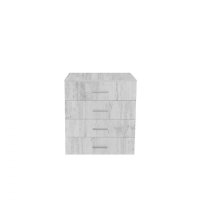 Comoda ALMA, 4 sertare, pin antichizat, 70x40x82 cm - 1