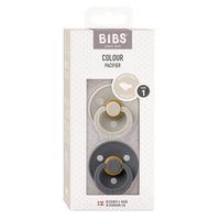 Set 2 suzete Bibs Colour Latex tetina anatomica 0 luni + SandIron - 1