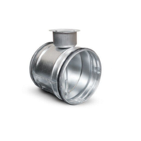 Clapeta de reglaj manuala pentru tubulatura spiro,cu garnitura inclusa si diametru 100 mm - 1