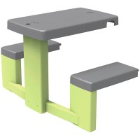 Masa de picnic cu doua banci Smoby Life pentru casuta verde - 5
